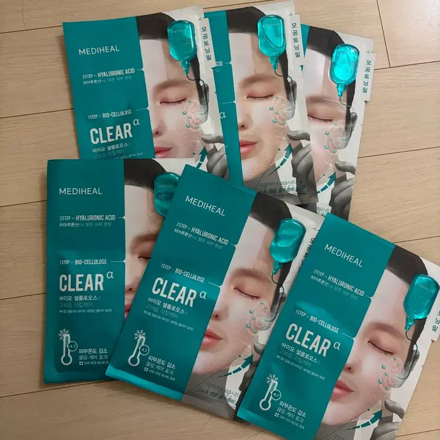 [BUNJANG] Mediheal Capsule 100 Bio Seconderm Clear Alpha Mask (Bio Cellulose Moisturizing Exfoliating Care) / 메디힐 캡슐100 바이오세컨덤 클리어알파(바이오 셀룰로오스 고보습 각질케어)