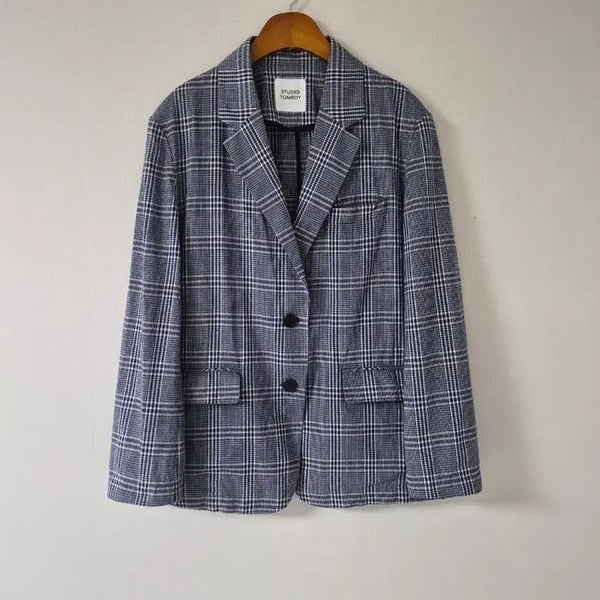 [BUNJANG] Studio Tomboy Checkered Jacket / [스튜디오 톰보이] 체크 재킷(가슴둘레100 ~105)