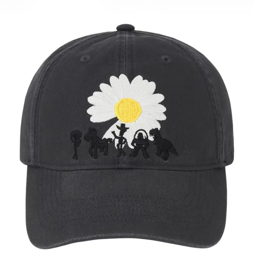 [BUNJANG] Peaceminusone x Toy Story Daisy Embroidered Ball Cap Dark Grey / 피스마이너스원 토이스토리 볼캡 다크 그레이