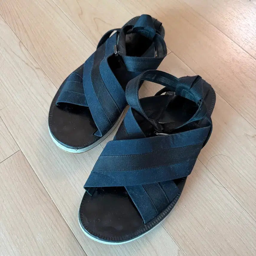 [BUNJANG] Dries Van Noten Black Strap Sandals Size 41.5 (265-270mm) / 드리스반노튼 Dries Van Noten 블랙 스트랩 샌들 41 1/2(265-270)
