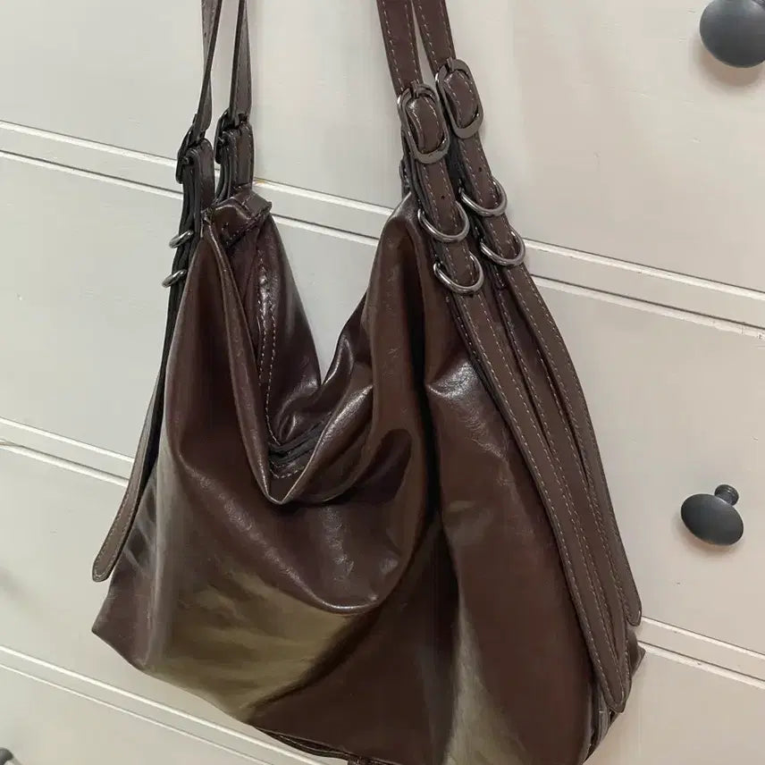 [BUNJANG] Zara Brown Shoulder Bag / 사용감 많음 자라 숄더백 브라운