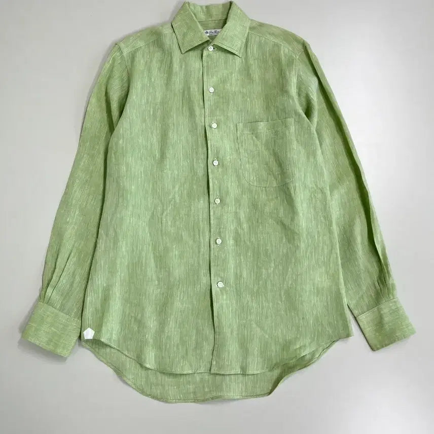[BUNJANG] Loro Piana Green Linen Shirt / [정품] 로로피아나 그린 린넨 셔츠