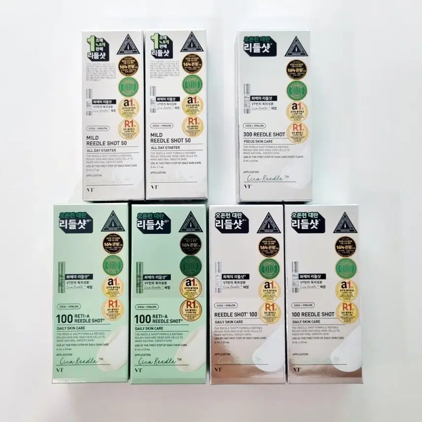 [BUNJANG] VT Cosmetics Riddle Shot Set (50ml + 100ml + 300ml) / 올리브영 VT 리들샷 50 + 100 + 300 일괄