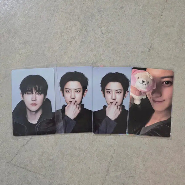 [BUNJANG] EXO Suho Chanyeol Photocard Set / 엑소 수호 찬열 포카 4장 정가이하