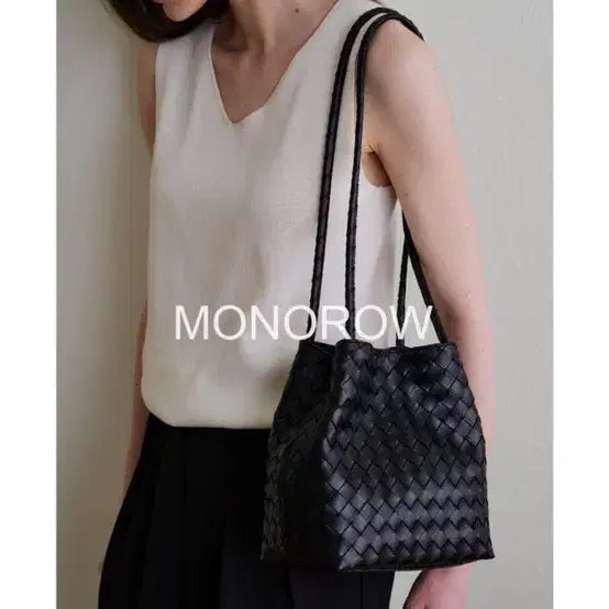 [BUNJANG] Mono Row Juri Bag Black Tote Bag / 모노로우 쥬리백 블랙