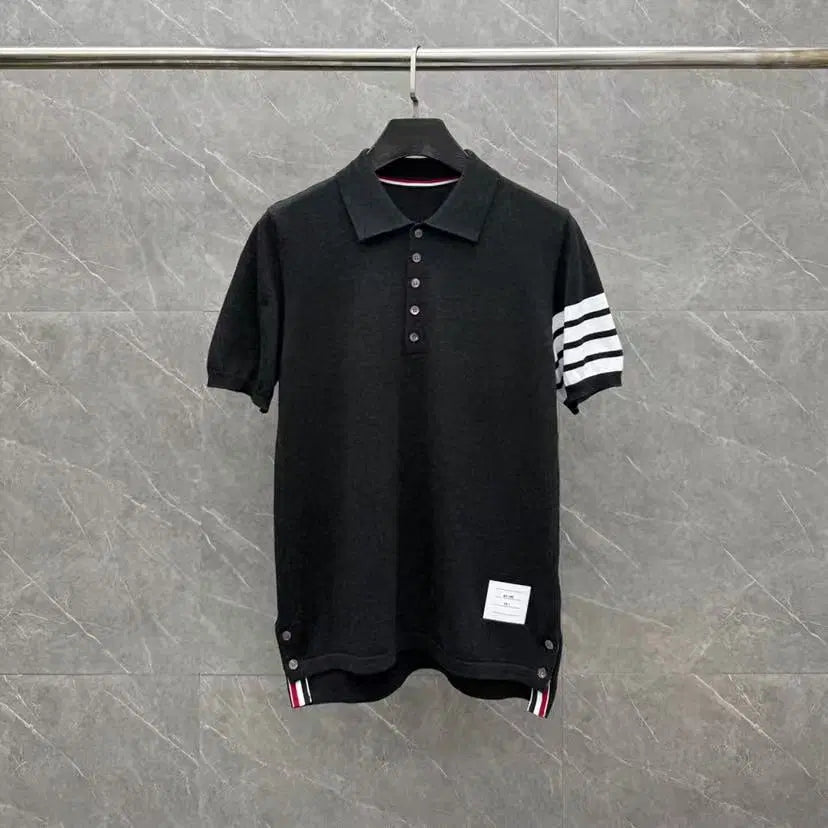 [BUNJANG] Thom Browne 4-Bar Pique Polo Black / 톰브라운 피케 4-바 폴로 블랙 매장구매