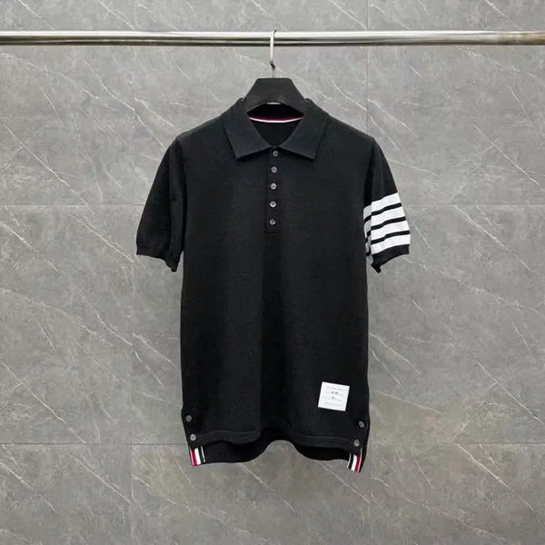 [BUNJANG] Thom Browne 4-Bar Pique Polo Black / 톰브라운 피케 4-바 폴로 블랙 매장구매