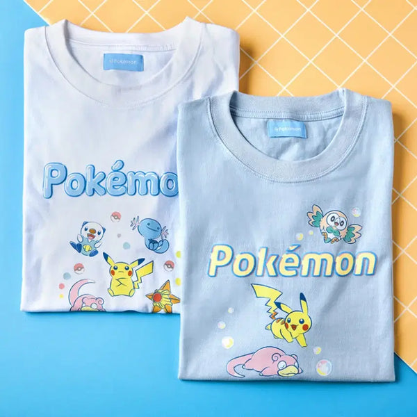 [BUNJANG] Pokemon Summer T-Shirt Blue / 포켓몬 썸머 티셔츠 블루