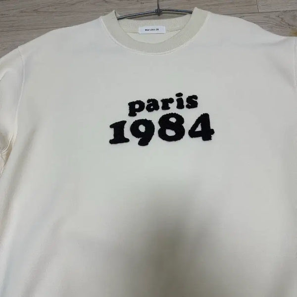 [BUNJANG] Paris 1984 Sweatshirt Ivory / 파리 1984 맨투맨 아이보리
