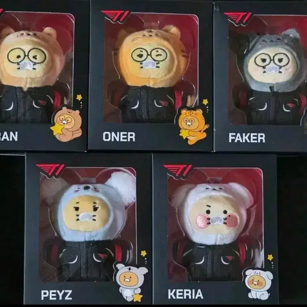 [BUNJANG] T1 Kakao Cheonsik 5-Member Bundle Set / T1 티원 카카오 춘식이 5명 일괄