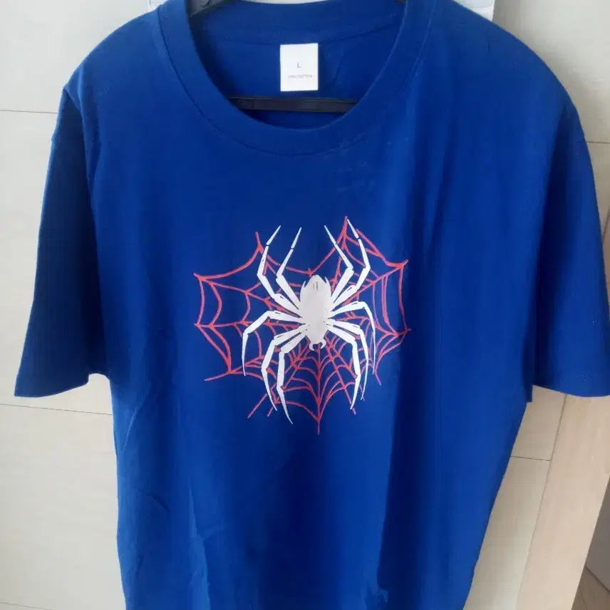 [BUNJANG] Spider-Man Logo Short-Sleeve T-Shirt / 스파이더맨 로고 반팔 티셔츠 L 새상품