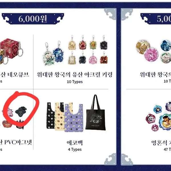 [BUNJANG] Cookierun Kingdom Wiwangyu Badge & Magnet Set / 쿠키런 킹덤 위왕유 뱃지, 마그넷 교환/판매