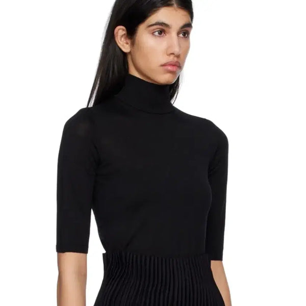 [BUNJANG] Max Mara Black Wool Turtleneck Sweater / MAX MARA 블랙 터틀넥 스웨터 S