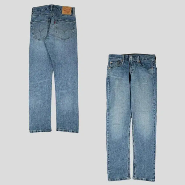[BUNJANG] Levi's 502 Blank Tab Tapered Fit Stretch Denim Jeans / 리바이스 502 연청워싱 블랭크탭 테이퍼드핏 스트레치 청바지 데님팬츠 31