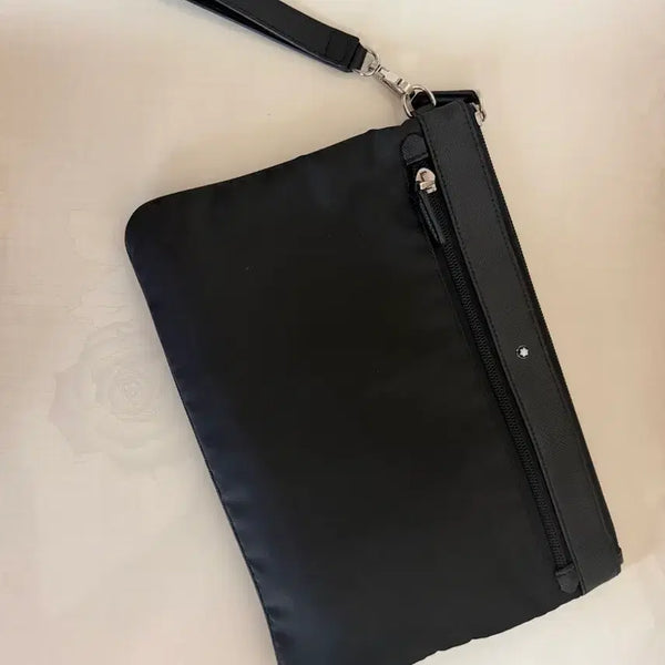 [BUNJANG] Montblanc Nylon Clutch Bag Black / 몽블랑 클러치백 블랙