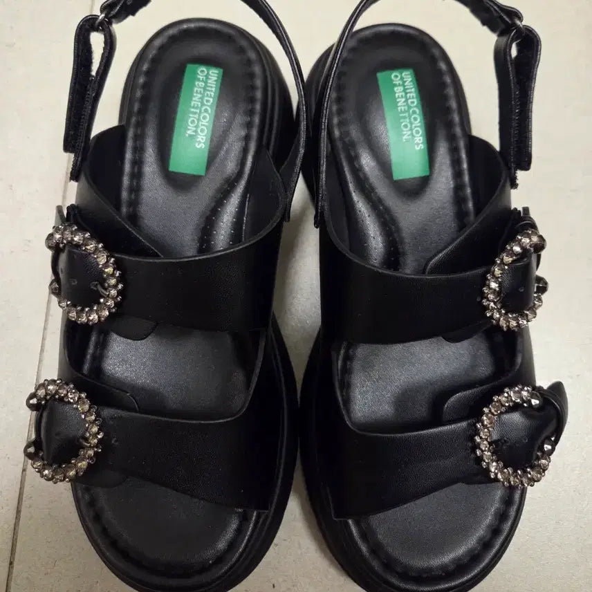 [BUNJANG] Benetton Cubic Sandals (245mm) / 베네통 큐빅 샌들(245mm)