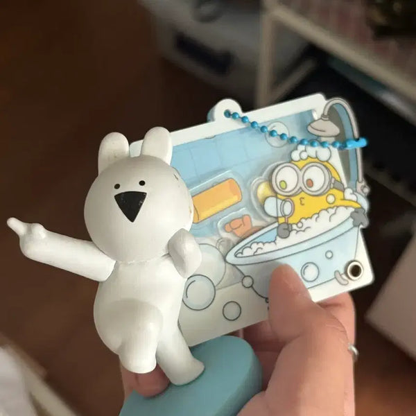 [BUNJANG] Overaction Rabbit & Minions Keychains Bundle Set / 오버액션토끼,미니언즈 키링 일괄판매