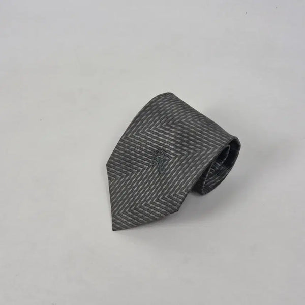 [BUNJANG] Clifford Cardesmara Khaki Plaid Pattern 100% Silk Necktie / 클리포드 카운데스마라 카키 격자 패턴 실크 100 넥타이.2