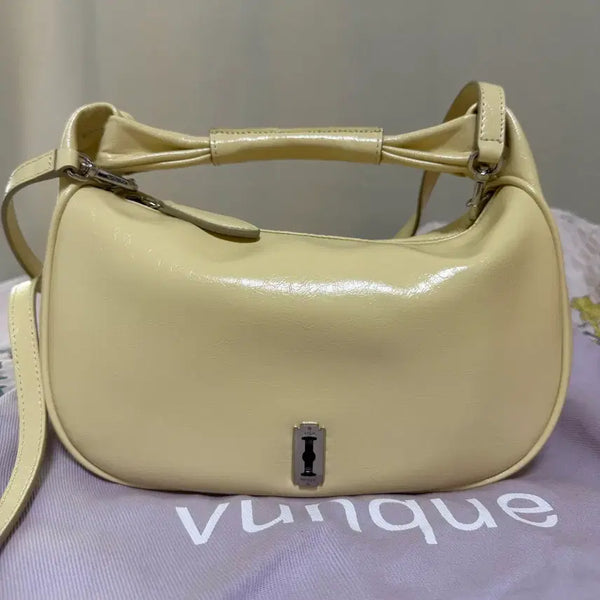 [BUNJANG] Boonk Half Moon Coconut Mini Tote Yellow / 분크 하프문 코코넛 미니 토트 옐로우