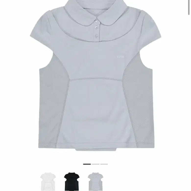 [BUNJANG] OHOS Detachable Collar T-shirt Grey / 오호스 디테처블 카라 티셔츠 그레이