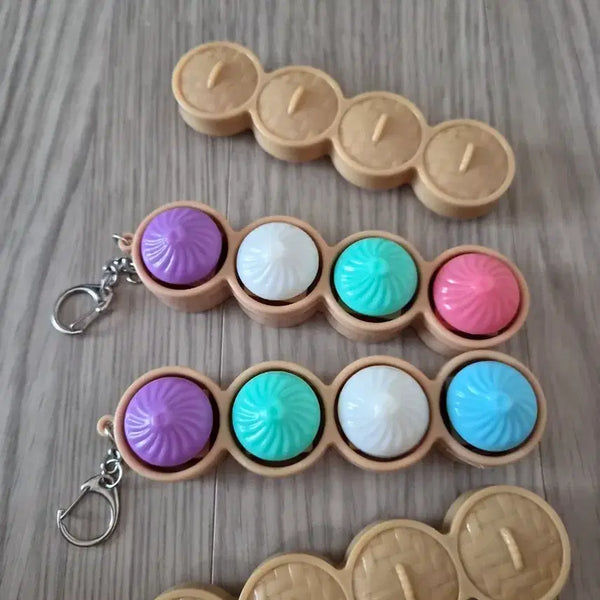 [BUNJANG] Dumpling Keychain Set (4 pcs) / 새제품)만두 키링 4개 세트 팔아요~