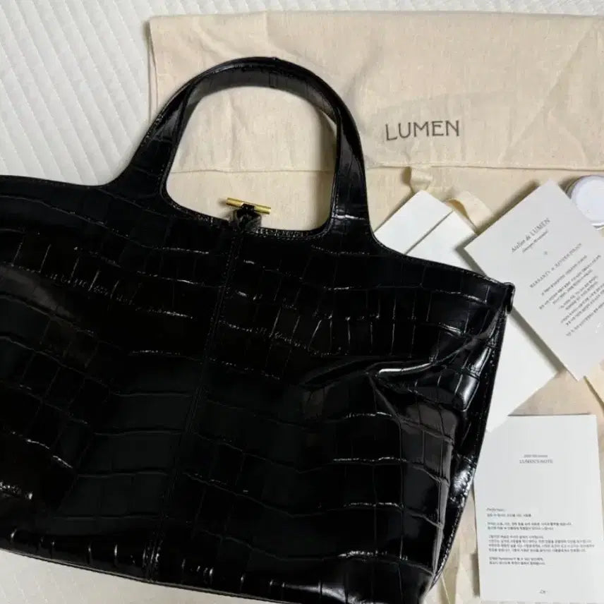 [BUNJANG] Atelier de Lumen Panier Black Calfskin Bag / 아뜰리에 드 루멘 파니에 블랙 소가죽 가방
