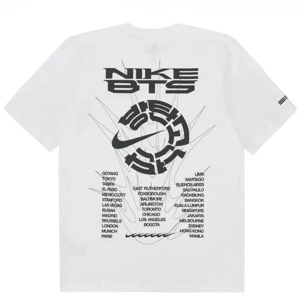 [BUNJANG] BTS x Nike Collaboration White Short-Sleeve T-Shirt / [새상품] BTSx나이키 콜라보 티셔츠