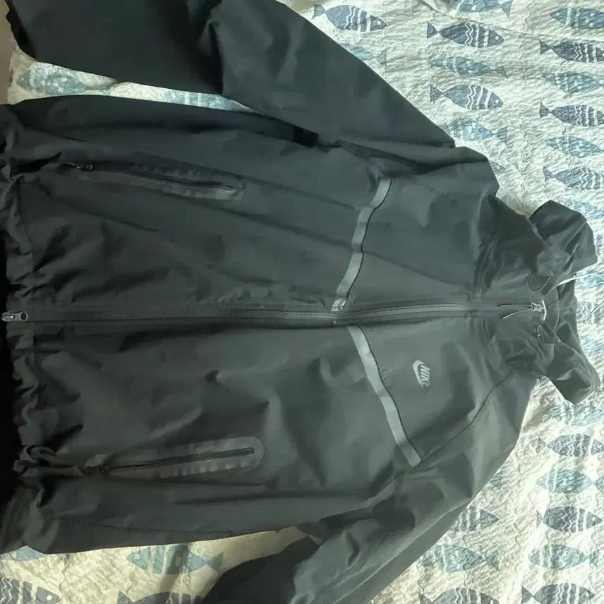 [BUNJANG] Nike Tech Woven Full Zip Jacket Black / 나이키 테크 윈드러너 우븐 풀집 자켓 블랙