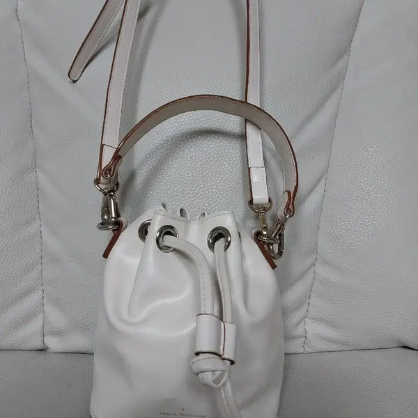 [BUNJANG] Paula Boutique London White Mini Bucket Bag / 크로스백 토트백 버킷백 미니 가방 핸드백 숄더백
