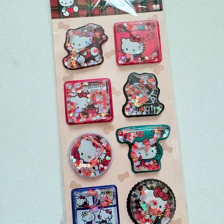 [BUNJANG] Sanrio Hello Kitty Shaka Shaka Water Sticker / 산리오 헬로키티 샤카샤카 워터 스티커 새상품