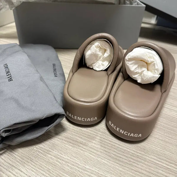 [BUNJANG] Balenciaga Platform Slide Mule Slippers Size 36 / 발렌시아가 통굽 슬라이드 뮬 슬리퍼 36사이즈