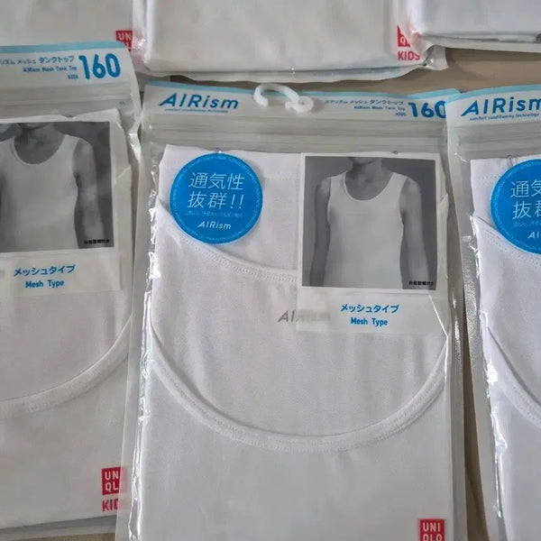 [BUNJANG] Uniqlo Kids AIRism Mesh Sleeveless 160 / 유니클로 키즈 에어리즘 메쉬 160 사이즈