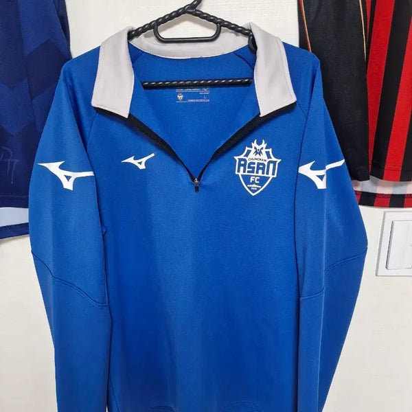 [BUNJANG] Mizuno Chungnam Asan FC Half Zip-Up / 미즈노 충남아산FC 하프집업