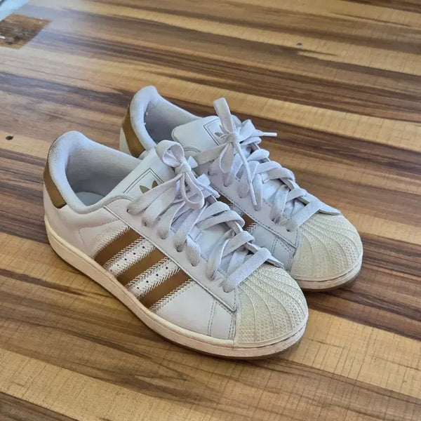 [BUNJANG] Adidas Superstar White & Gold (250) / 아디다스 슈퍼스타 골드(250)