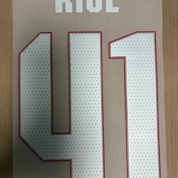 [BUNJANG] Arsenal Declan Rice Champions League Jersey Name Set / 아스날 라이스 챔피언스리그 마킹