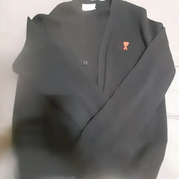 [BUNJANG] AMI Black Wool Cardigan L / 백화점판 아미 가디건 L 블랙