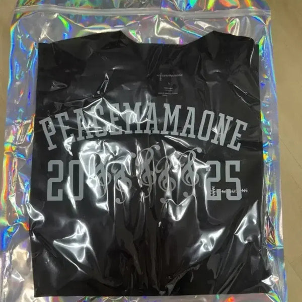 [BUNJANG] Peaceminusone Mama Collaboration Black T-Shirt (L) / 피스마마원 블랙 반팔 L