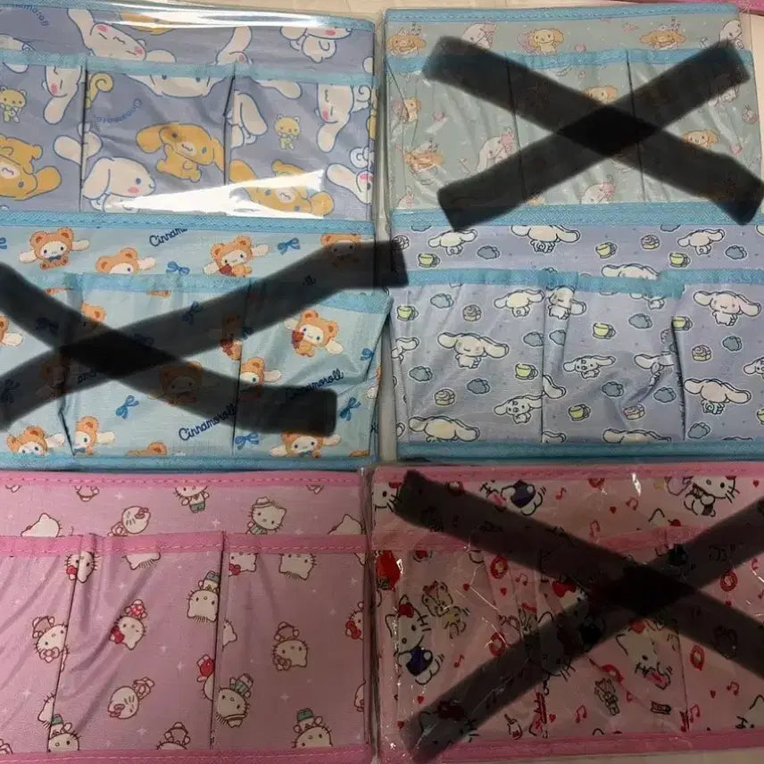 [BUNJANG] Sanrio 3-Pocket Foldable Storage Box / 산리오 정리함 3포켓 접이식 수납함(새상품) 다양한 캐릭터