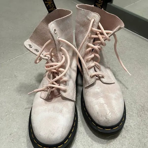 [BUNJANG] Dr. Martens 1460 Pascal Pink Suede Boots UK6 / 닥터마틴 1460 파스칼 핑크 스웨이드 부츠 (255-260mm, UK6)