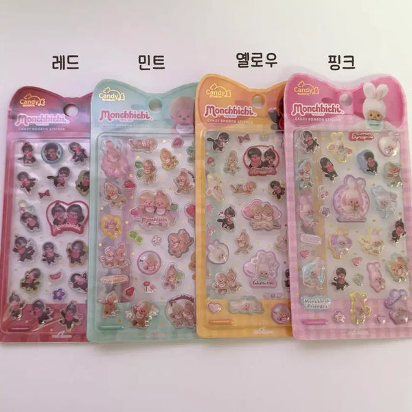 [BUNJANG] Monchhichi Candy Bonbon Sticker P.V.C / [새상품] 몬치치 캔디봉봉 스티커