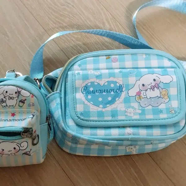 [BUNJANG] Cinnamoroll Crossbody Bag + Mini Bag Set / 시나모롤 크로스백+미니백 세트