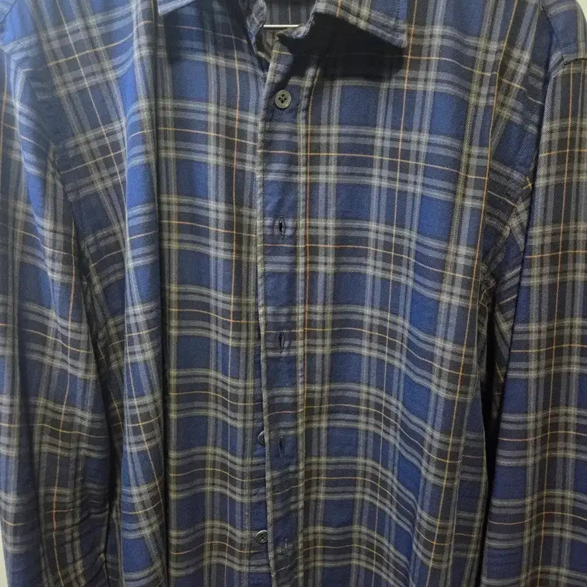 [BUNJANG] Lardini Check Shirt Blue Brown / 라르디니 체크 블루브라운 셔츠 추천