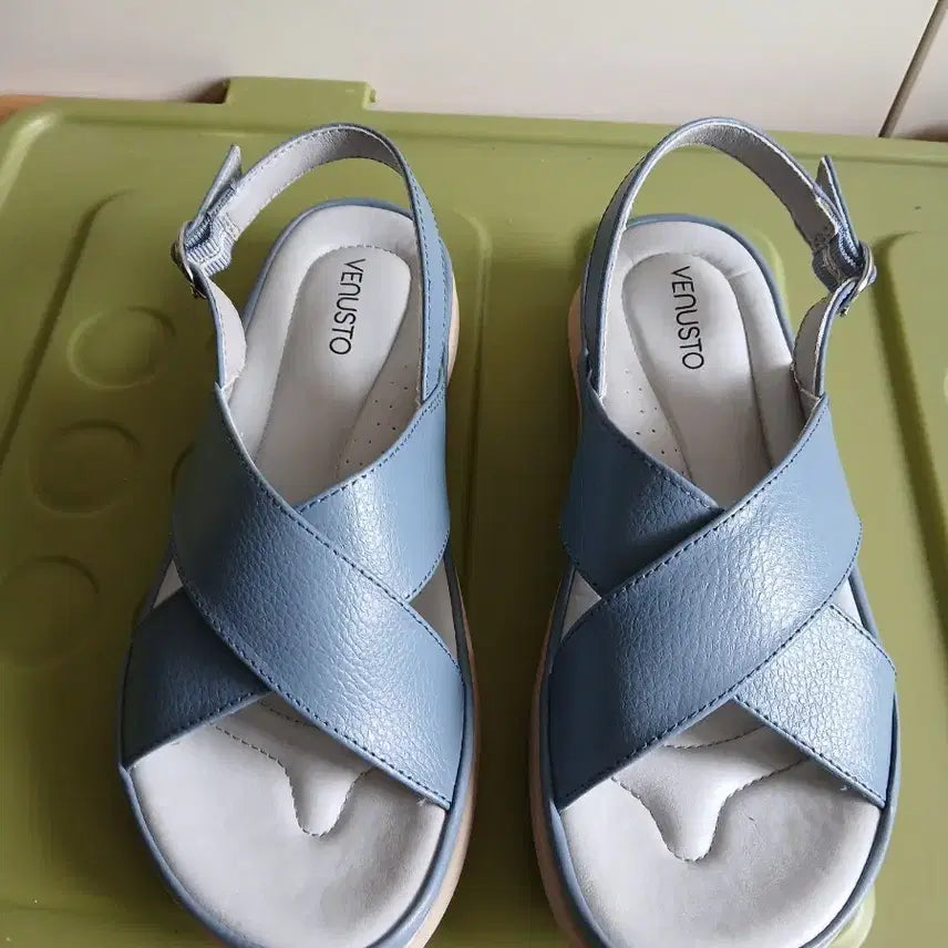 [BUNJANG] Venusto Women's Sandals Light Blue / 베누스토 여성 샌들 라이트 블루35.225