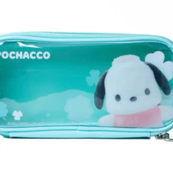 [BUNJANG] Pochacco Clear Pouch / Pencil Case / 포차코 투명 파우치/필통