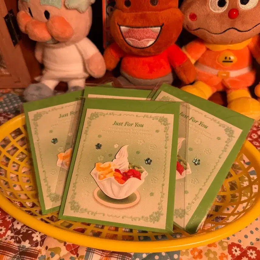 [BUNJANG] Retro Bingsu Card Letter Set / [새상품] 고전빙수 카드 편지지