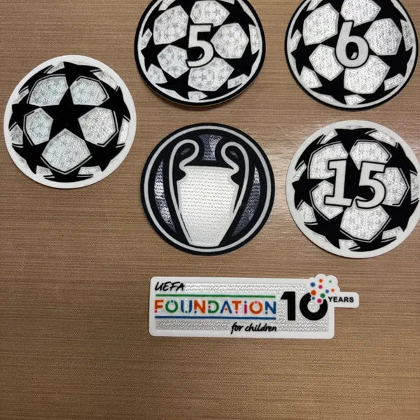 [BUNJANG] 25-26 Champions League & Foundation Patch Set / 25-26 챔피언스리그 + 파운데이션 패치 세트