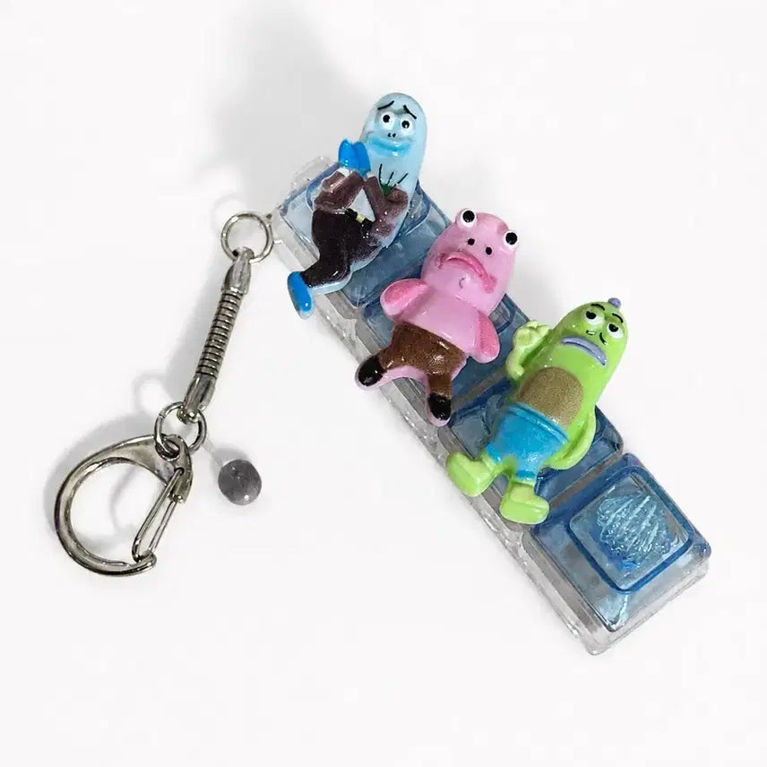 [BUNJANG] Spongebob Bikini Bottom Residents Keycap Charm / 키캡 키링 스폰지밥 비키니시티 주민