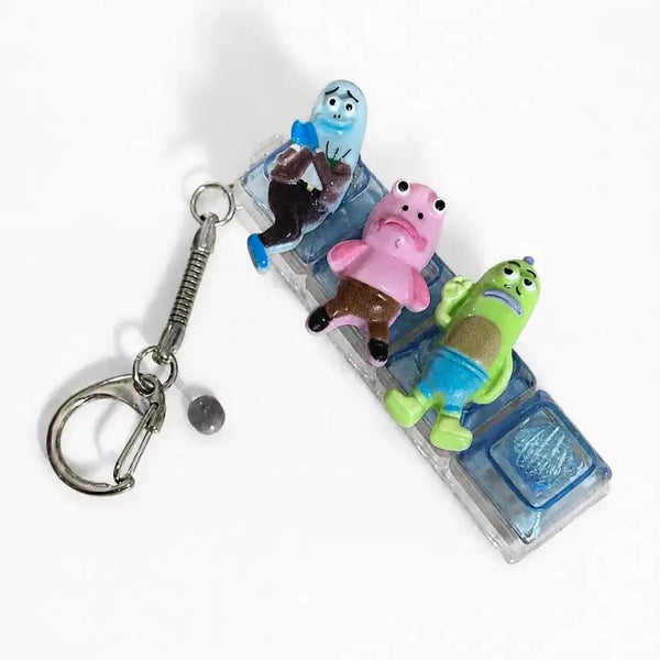 [BUNJANG] Spongebob Bikini Bottom Residents Keycap Charm / 키캡 키링 스폰지밥 비키니시티 주민