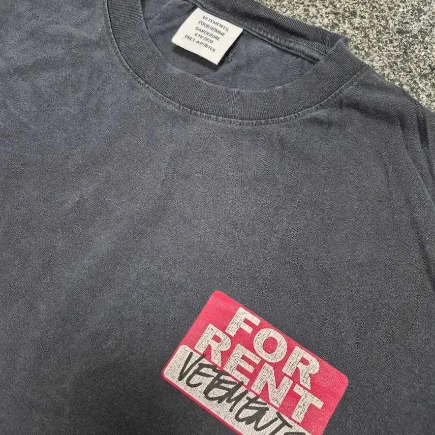 [BUNJANG] VETEMENTS For Rent Oversized Short-Sleeve T-Shirt / 베트멍 For Rent 오버핏 반팔 티셔츠 (S)