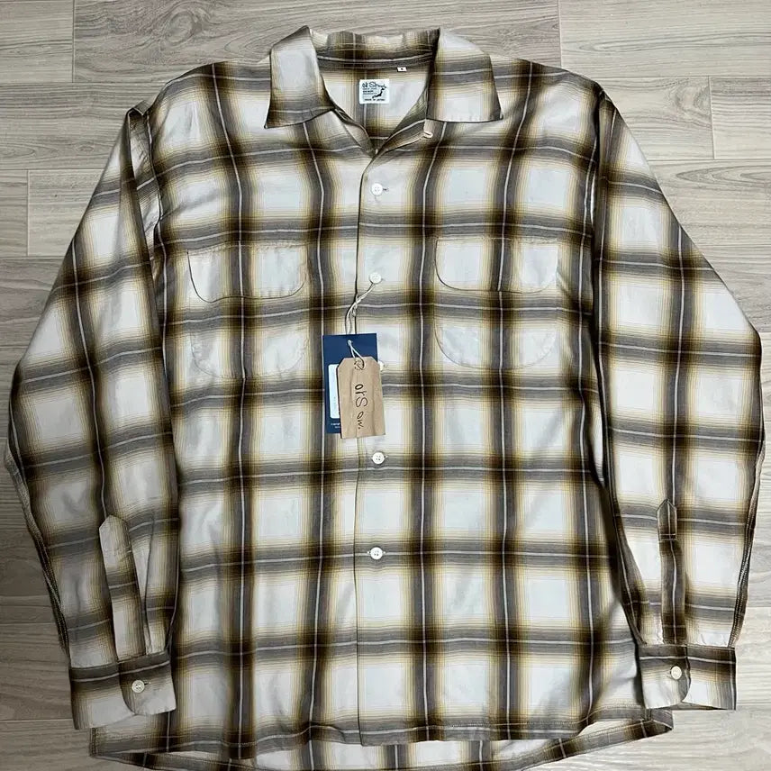 [BUNJANG] Orslow Brown Check Ombre Shirt Size 5 / (ORSLOW)오어슬로우 브라운 체크 옴브레 셔츠